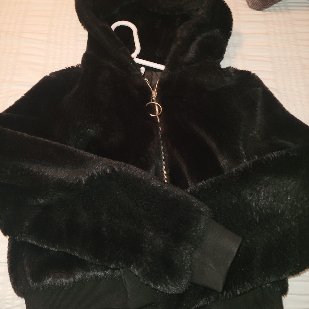 Faux Fur Zip Jacket